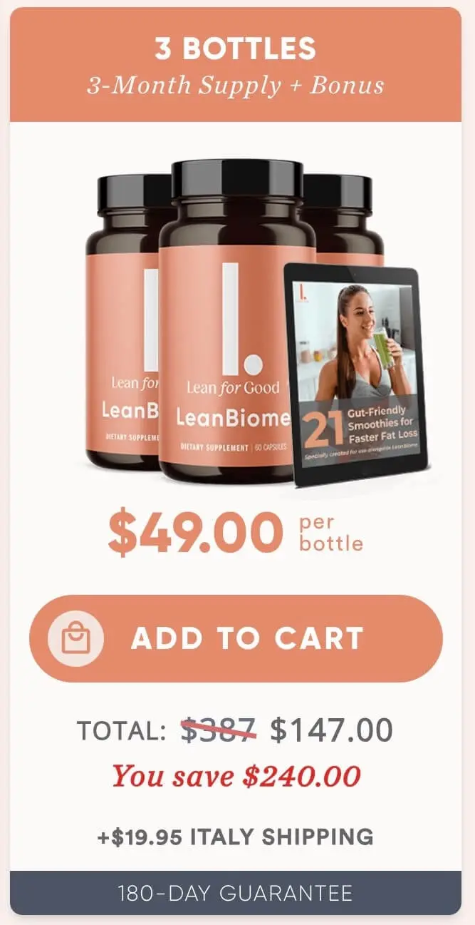 Leanbiome 3 Bottle