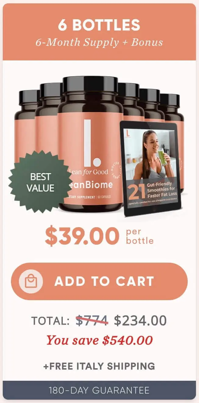 Leanbiome 6 Bottle